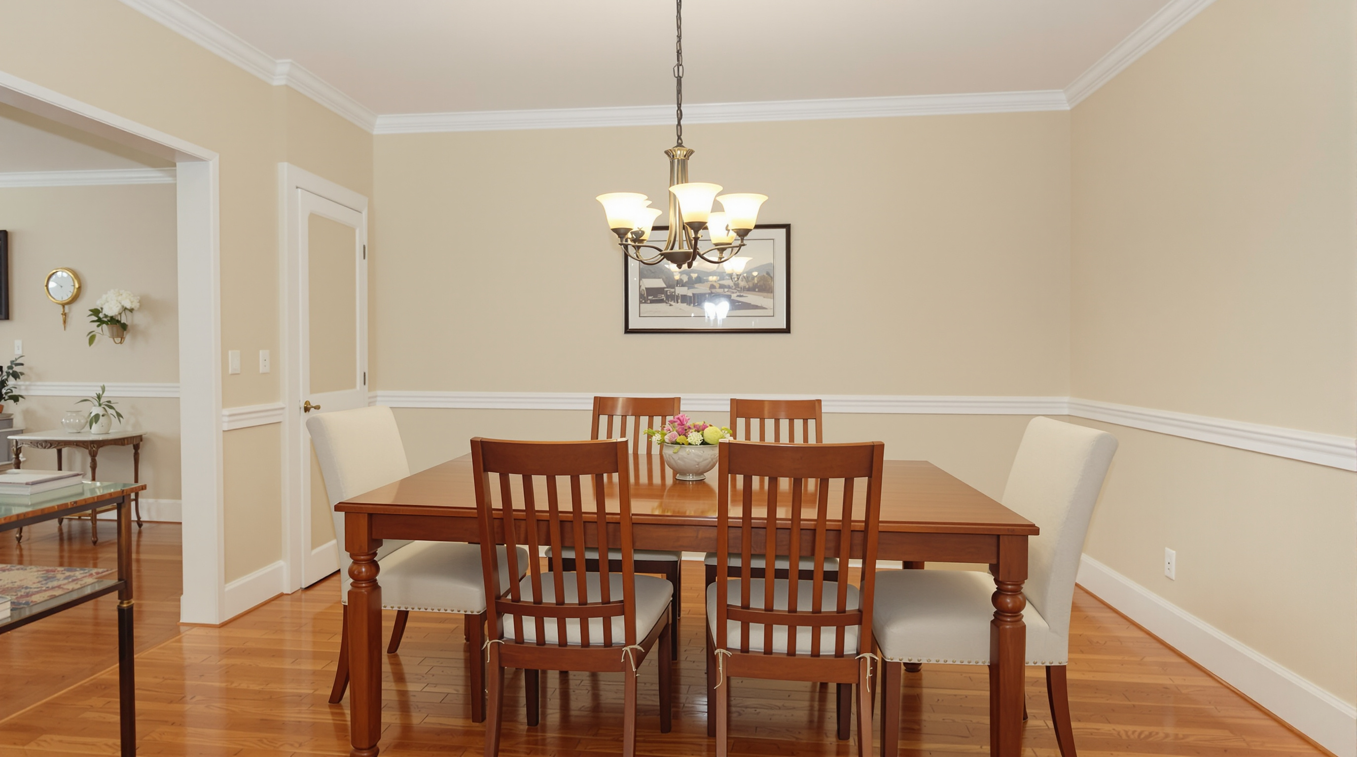 Bright kitchen bump-out with skylight and quartz island